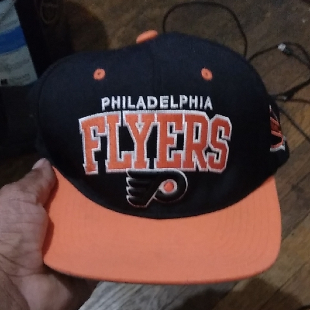 Black and Orange Snapback Cap